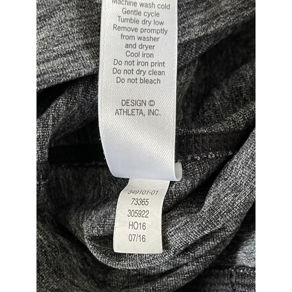 Athleta High Rise Plié Tight Gray Black Yoga Pants‎ Womens Dance XS 349101 - Picture 5 of 9
